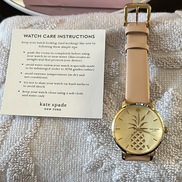 Kate Spade New York Accessories - Kate Spade New York Metro Watch KSW-1443 Live Colorfully Pineapple w/Blush Band